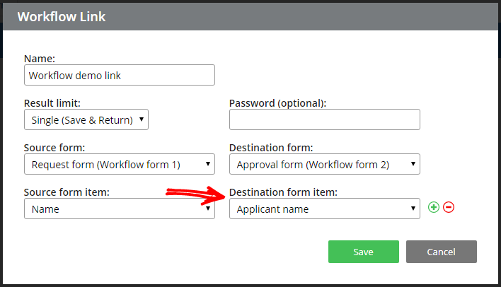 Formsite release workflow links